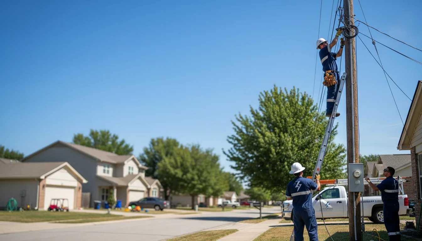 Residential electrician providing installation services in Wheelwright, MA